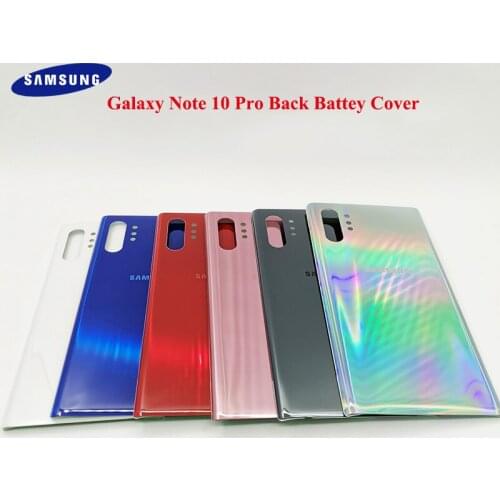 Samsung Galaxy Note 10 pro Cover note X Back Battery Case 3D Glass Housing Cover For Note 10Pro 2019 Adhesive Sticker With Logo