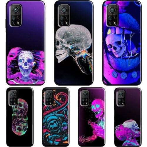 Skull Trippy Octopus Case For Xiaomi Mi 11 Ultra 9 10 Lite Mi 10T Pro Note 10 Lite Cover For POCO X3 Pro M3 F3