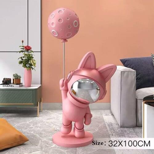 Home Living Room Decoration Statue Astronaut Rabbit Large Landing Ornaments Hotel Welcome Statue New Home Gifts Accessories