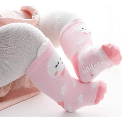 Baby Socks Antiskid Animal Dinosaurs Print Floor Socks Toddler Boy Girl Cartoon stereo Socks Spring Auturm Infant