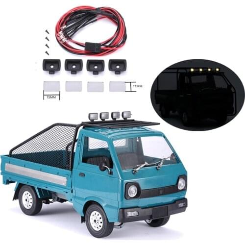 1PC Roof Lamp LED Light Bar For 1/10 WPL- D12 RC Car Model Simulation Truck Accessories Parts