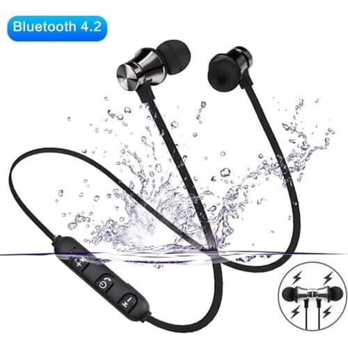 Magnetic Wireless bluetooth Earphone XT11 music headset Phone Neckband sport Earbuds Earphone with Mic For iPhone Samsung Xiaomi