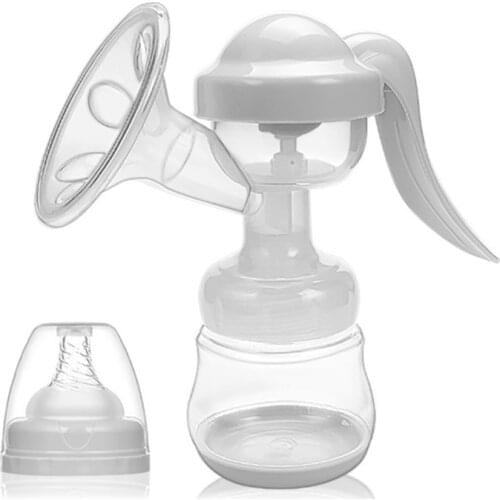 Manual Breast Pump Sturdy Baby Bottle Straw Button Operation Simple Dustproof Milk Cap Leakproof Nipple Easy To Clean