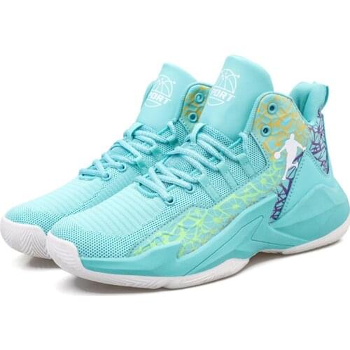 Mens Basketball Shoes 2021 Spring And Summer New Casual Youth Sports Shoes Mesh Breathable Running Non-Slip High-Top Shoes