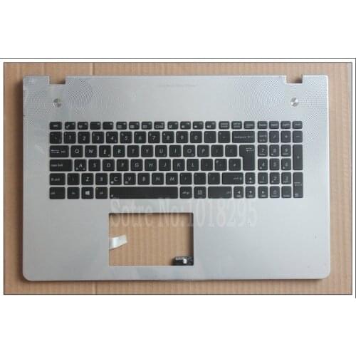 New UK Keyboard for Asus N76 N76VB N76VJ N76VM N76VZ UK Win8 System without backlit with topcase Laptop Keyboard
