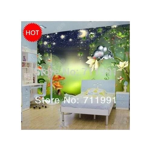 Custom papel DE parede infantil large murals the night sky for sitting room paradise children room wall vinyl papel DE parede