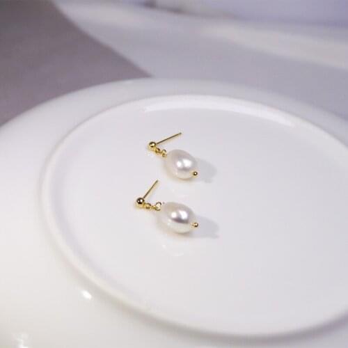 Origin Summer Baroque Irregular Pearl Dangle Earrings for Femme Temperament Retro Every-day earrings fashion jewelry 2020