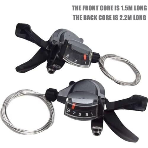 2pcs M4000 Bicycle Derailleurs Shift Lever 3 x 9 27 Speed MTB Mountain Bike Folding Bicycle Shifter SL-M4000 Cycling Accessories