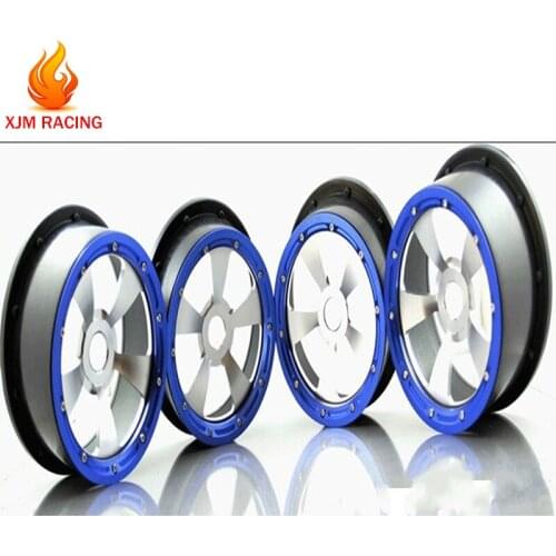 Plastic Wheel Hub Kit and Beadlock Border for 1/5 GTB Racing Hpi ROFUN Rovan Km Mcd Baja 5b Ss Truck Rc Car Toys Parts