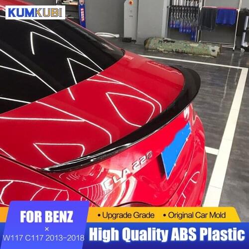 Fit For Benz CLA Spoiler CLA45 W117 C117 Carbon Fiber Rear Trunk Wings Spoiler cla 200 250 260 2013 2014 2015 2016 2017 2018