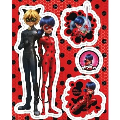 Artikel Miracle Black Cat With Ladybug wall graphics gráficos de parede настенная графика