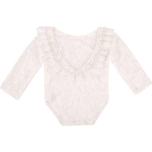 Newborn Baby Photography Props Girls Lace Romper Jumpsuit Infants Princess Costume Outfits