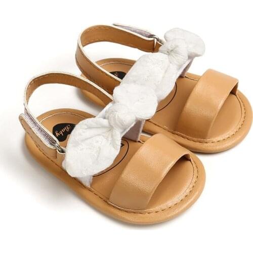 Summer Newborn Baby Girl Sandals Denim Soft Sole Baby Shoes Prewalker Princess Sandals For Girls 2021