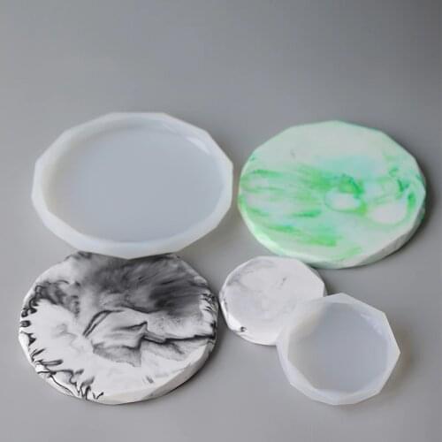 Molds for Concrete coaster Silicone Candle Holder Molds Plaster tray Molds Heart Design Resin Molds