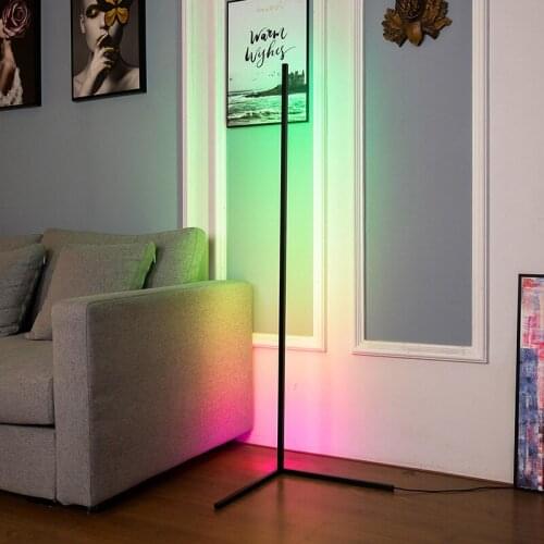 Modern Minimalist Dimming RGB Standing Lamp Corner Light Living Room Led Remote Control Bedroom Light Cool Home Decor Coloful