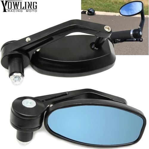 7/8" 22mm Motorcycle Moto Rearview Mirror Rear View Handle bar End Black Side Mirrors TMAX/T-MAX500 530 MT07 MT09 R3 R6 R25 R1