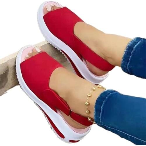 Women Sandals 2021 New Soft Stitching Ladies Sandals Comfortable Flat Sandals Women Open Toe Beach Shoes Woman Footwear