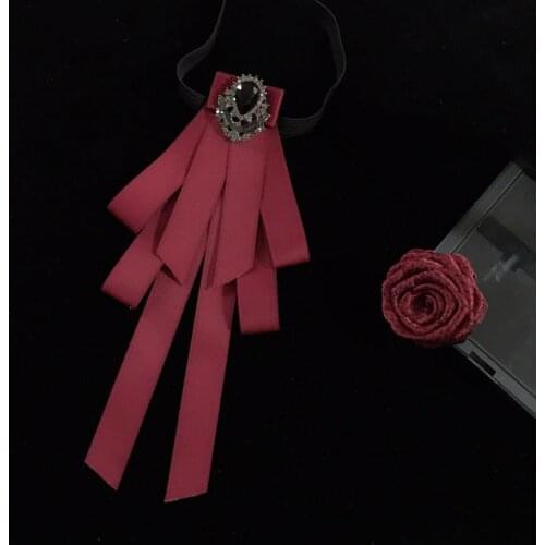 Handmade Men Women Wedding Business Party Club Shirt Bowtie Cravat Accessories New Elastic Band British Alloy Rhinestone Bow Tie