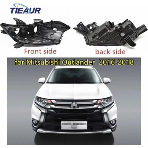 1 Pair Left/Right Headlight Back Base for Mitsubishi Outlander Halogen 2016 2017 2018 Front Auto Headlight Back House