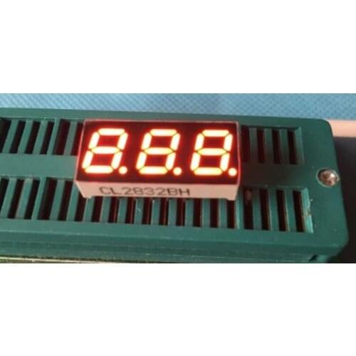 10PCS New and original 3 Bit 0.28 inch Digital Tube LED Display red Light 7 Segment Common Cathode/ Anode
