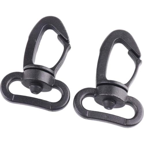 20 pcs Black Color Plastic Swivel Snap Hook 22mm for Keychain Backpack Buckle Belt Strap Outdoor sports bag accessories DIY