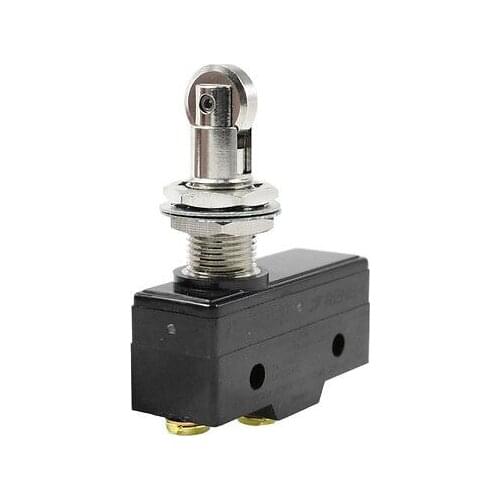 3-Terminal Cross Roller Plunger Momentary Micro Switch 15A/250VAC 1NO 1NC