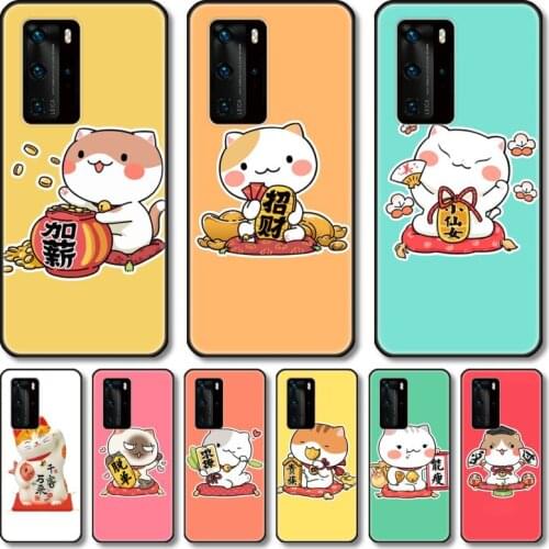 Lovely Plutus cat Phone Case For Huawei Honor 20 10 9 8 N Pro Lite A C RU black cell shell