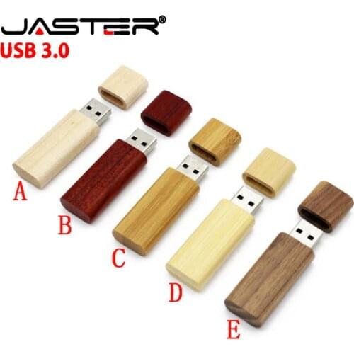 JASTER High speed USB 3.0 Wooden bamboo USB flash drive pen driver wood pendrive 4GB 8GB 16GB 32GB USB creativo personal LOGO