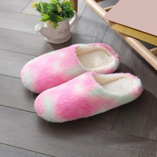 Winer Indoor Plus Slipper Warm Plush Size Flats Mute Bedroom Soft Bottom Shoes Ladies Home Slippers
