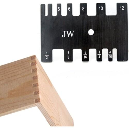 Woodworking Tenon Caliper Measuring Ruler Aluminum High Precision Metric Inch Card Gauge For Wood Work Router Table Saw DIY Tool