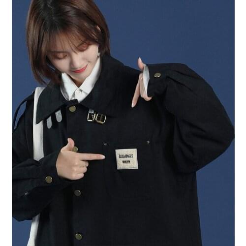 New Jacket Female Spring And Autumn Women Coat Loose Casual Patchwork Ins Baseball Uniform Tide Jacket Women Streetwear 2021