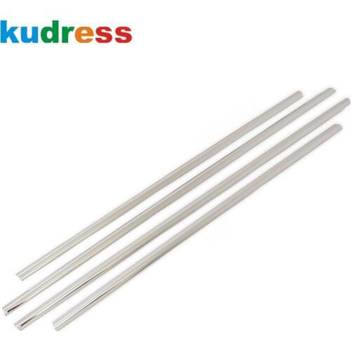 For Volkswagen For VW T-ROC TROC 2017 2018 2019 Chrome Down Window Sill Cover Trim Molding Strip Car Styling Accessories 4pcs