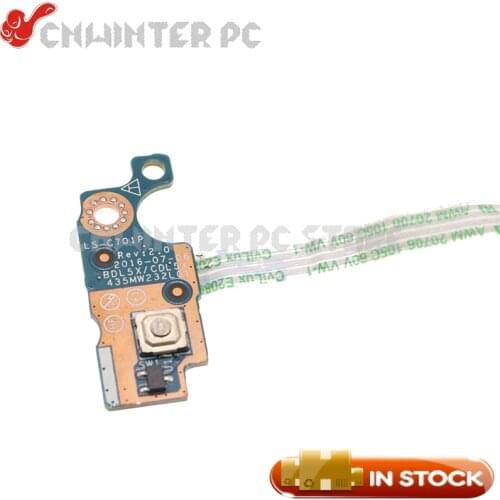NOKOTION Original For HP Pavilion 15 15-AC 15-AF 15-AY 15-BA 250 255 G4 G5 Laptop Power Button Board Switch Cable LS-C701P