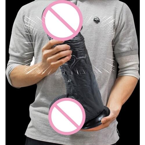 Huge Soft Dildo Sex Shop Simulation Penis with Powerful Sucker G-spot Vaginal Stimulator Female Masturbator Sex Toys for Woman