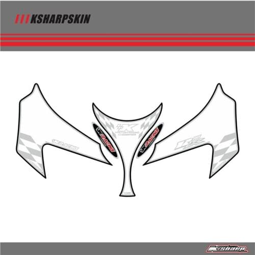 Front Fairing Motor Number Board 3D Gel Protector for KAWASAKI ZX12R 2000-2002