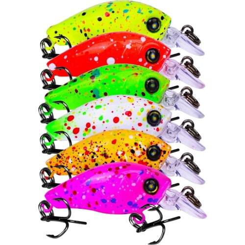 4.7cm 3.3g Crank Bait Bass trout Lure pike trolling pesca minnow tackle