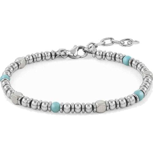 Runda 2020 High Quality Stainless Steel Men and Women Tiger Eyes Colorful Bead Bracelet with Handmade Jewles Couple Gift