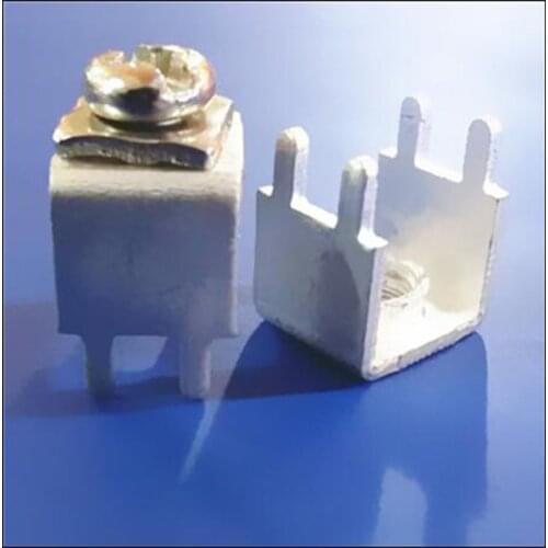 PCB Welding Terminal Red Copper Fixed Seat M5 High Current PCB-7 Connector Terminal 100pcs