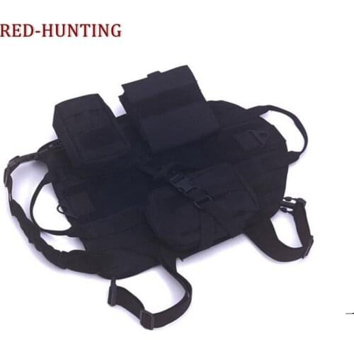 Tactical Dog Vest for Walking Hiking Hunting Military Waterproof MOLLE Training Harness for Service Dog