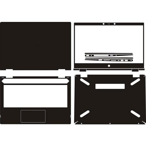 Carbon fiber Leather Laptop Sticker Decal Skin Cover Protector for HP X360 14-cd0058TU cd0058TU 14-inch