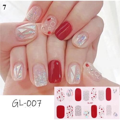 3D Bronzing Nail Foils Gradient Shiny Stickers for Nails Full Wrap Self-Adhesive Nail Sticker for Manicure Nail Art Decorations