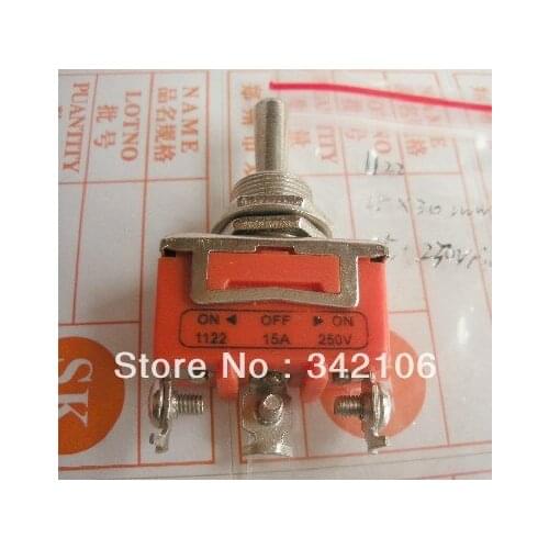 Free Shipping!!! 10pcs 1122 3 files toggle switch 15A/250V Model module