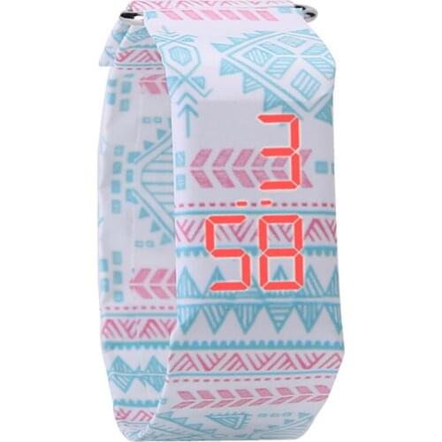 Paper Watch Small Leds Womens Watches for Children Students Outdoor Sports Leisure Electronic Paper Kids Watch