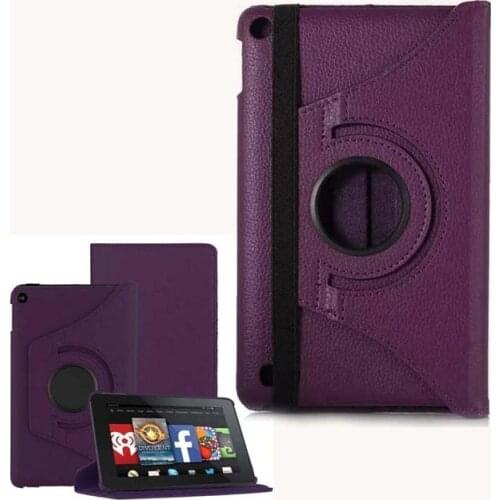 Rotation 360 Degree Rotating Stand PU Leather Cover Funda Coque Case For Amazon Kindle Fire HD7 HD 7 2015 Generation Tablet