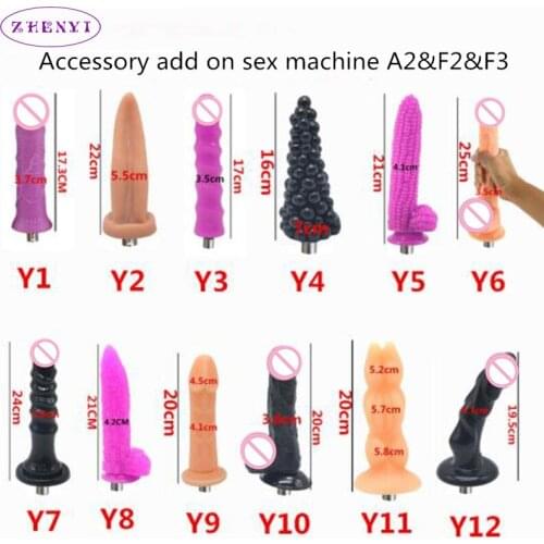 12 Kinds of Traditional Sex Machine A2/F2 Attachment 3XL R Attchment Dildo Suction Cup Sex Love Machine For Woman man