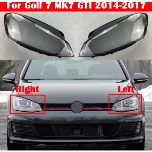 Auto Light Caps For Volkswagen Golf 7 VW MK7 GTI 2014-2017 Car Headlight Cover Lamp Case Glass Lens Lampshade Headlamp Shell
