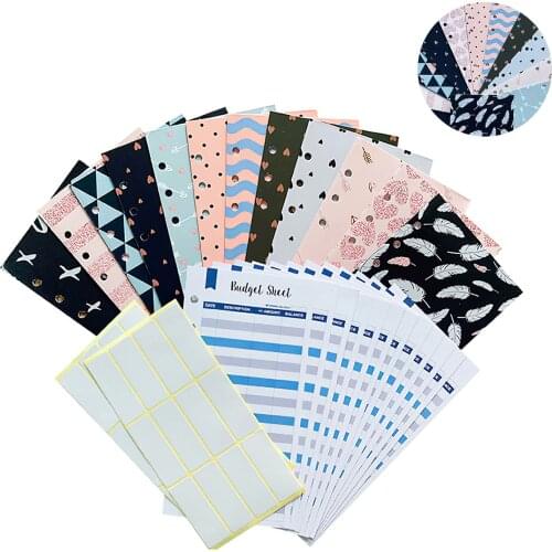 12 Packs Budget Envelopes Laminated Cash Envelope for Budgeting and Saving Money Waterproof Finance Keeper Organizer