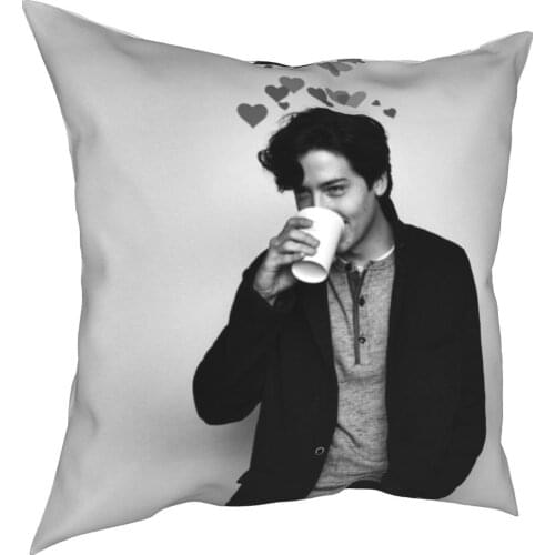 Cole Sprouse Archie Comics Kissenbezüge Polyester Hause Riverdale Jughead Jones Kissen Fall Kreative Werfen Kissen Fall 40*40cm