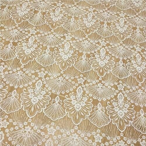 Lace fabric French embroidery lace for wedding dress