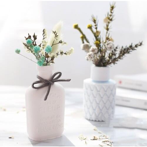 Mini Vase Silicone Molds Stereo DIY Gypsum Silicone Mold Home Decoration Pot Clay Crafts Plaster Molds